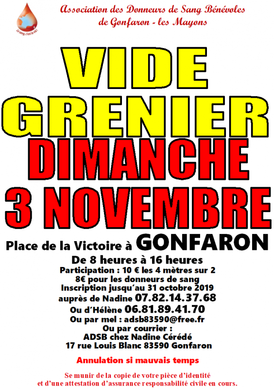 vide-grenier ADSB