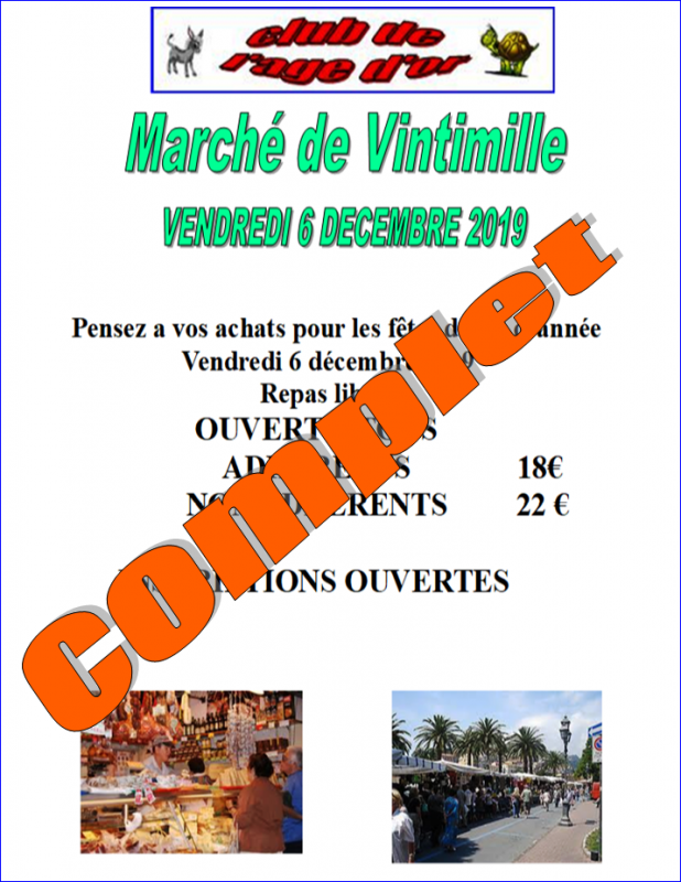 marché Vintimille complet