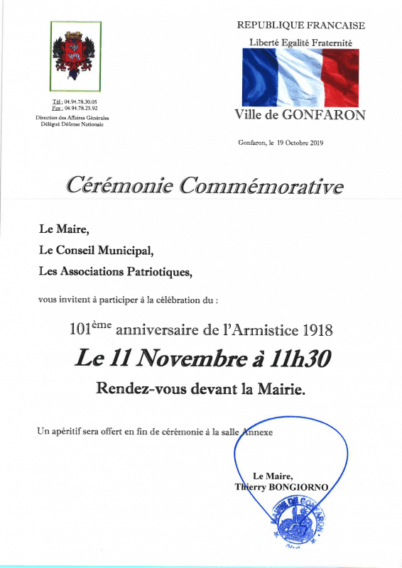 ceremonie 11 novembre