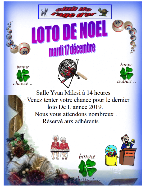 loto de noel club age or